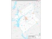 Anderson County, SC Wall Map Premium Style 2022