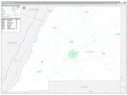 Attala County, MS Wall Map Premium Style 2022