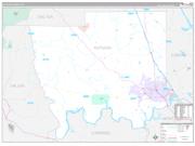 Autauga County, AL Wall Map Premium Style 2023