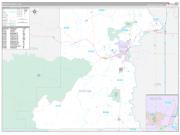 Benton County, OR Wall Map Premium Style 2022