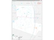 Carroll County, MS Wall Map Premium Style 2022