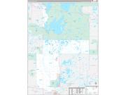 Cass County, MN Wall Map Premium Style 2022
