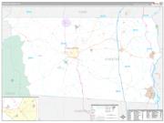Chester County, SC Wall Map Premium Style 2023
