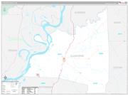 Claiborne County, MS Wall Map Premium Style 2022