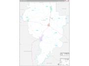 Clarke County, AL Wall Map Premium Style 2022
