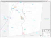 Clarke County, MS Wall Map Premium Style 2023