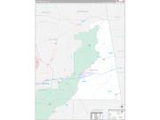 Cleburne County, AL Wall Map Premium Style 2022