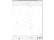 CollingsworthCounty, TX Wall Map Premium Style 2022