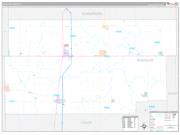 Douglas County, IL Wall Map Premium Style 2023