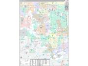 DuPage County, IL Wall Map Premium Style 2023