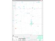 Edgar County, IL Wall Map Premium Style 2022