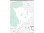 Edgefield County, SC Wall Map Premium Style 2022