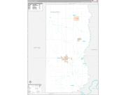 Edwards County, IL Wall Map Premium Style 2022
