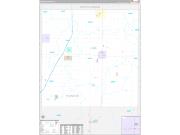 Franklin County, IA Wall Map Premium Style 2022