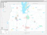 Franklin County, IL Wall Map Premium Style 2022