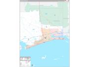 Harrison County, MS Wall Map Premium Style 2022