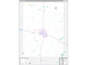 Henry County, IA Wall Map Premium Style 2022