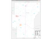 Hughes County, OK Wall Map Premium Style 2022