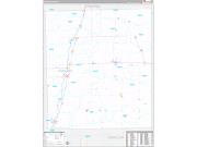 Iroquois County, IL Wall Map Premium Style 2022
