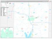Jefferson County, IL Wall Map Premium Style 2022