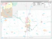Kankakee County, IL Wall Map Premium Style 2023