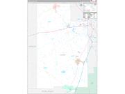 Lamar County, MS Wall Map Premium Style 2022
