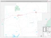Latimer County, OK Wall Map Premium Style 2022