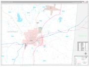 Lauderdale County, MS Wall Map Premium Style 2022