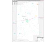 Lawrence County, MS Wall Map Premium Style 2022