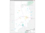 Leflore County, MS Wall Map Premium Style 2022