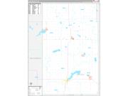 Lincoln County, MN Wall Map Premium Style 2022