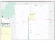 Lincoln County, MS Wall Map Premium Style 2022
