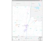 Logan County, OK Wall Map Premium Style 2023