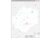 Macon County, GA Wall Map Premium Style 2022
