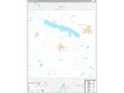 Marion County, IA Wall Map Premium Style 2022