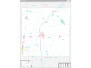 Marion County, IL Wall Map Premium Style 2022