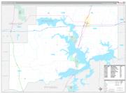 McIntosh County, OK Wall Map Premium Style 2023