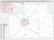 McLean County, IL Wall Map Premium Style 2022