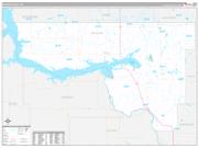 McLean County, ND Wall Map Premium Style 2022