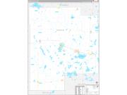 Meeker County, MN Wall Map Premium Style 2022