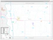 Mills County, IA Wall Map Premium Style 2022