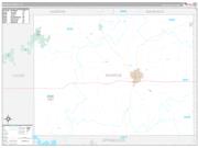 Monroe County, IA Wall Map Premium Style 2022