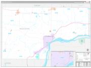 Muscatine County, IA Wall Map Premium Style 2022