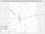 Muskingum County, OH Wall Map Premium Style 2022