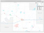 Okfuskee County, OK Wall Map Premium Style 2022