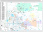 Oklahoma County, OK Wall Map Premium Style 2022