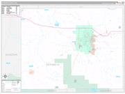 Oktibbeha County, MS Wall Map Premium Style 2022