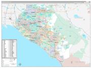 Orange County, CA Wall Map Premium Style 2022