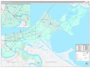 OrleansParish (County), LA Wall Map Premium Style 2023