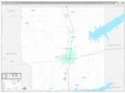 Panola County, MS Wall Map Premium Style 2022